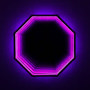 3D Octagon Mirror Light