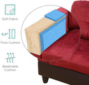2 Piece Sectional Sofa Set L Shape Microfiber With Chaise Red Right Hand Facing Living Room