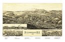 Vintage Map of Peterborough, New Hampshire 1886