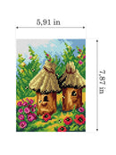 Gobelin canvas for halfstitch without yarn Beehives