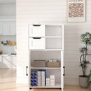 Farmhouse Storage Cabinet ,Versatile Double-Door Storage Cabinet with Adjustable Shelves - Perfect for Living Room & Dining Room