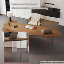 Solid Wood L Shape Desk With Integrated Side Cabinet 56 In