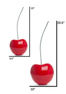 Cherry Set Sculpture // Bright Red