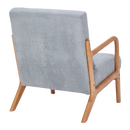 Mid-Century Modern Accent Chair, Arm Chair Living Room Chairs with Pillow Upholstered Reading Chair with Solid Wood Frame &  Living Room Bedroom Balcony (Antique Dark Grey)