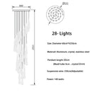 Orta San Giulio | Hanging Crystal Lamp for Living Room
