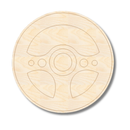 Unfinished Wood Etched Steering Wheel Shape | Paint By Line Crafts | up to 30" DIY