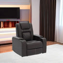 Power Recliner Chair With USB Ports And Cup Holders Brown