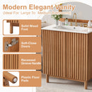 Traditional Bathroom Vanity With Ceramic Sink