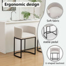 Modern Barrel Counter Height Bar Stools Set of Four