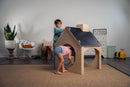 Indoor Montessori Wooden Playhouse With Chalkboard