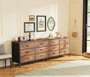 70 Inch Rustic Brown Dresser Entertainment Center TV Stand