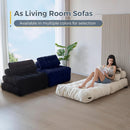 Navy Folding Sofa Bed Convertible Sleeper Chair With Back Support