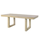 7PCs Extendable Dining Table Set, Farmhouse Extendable Table with 18' Move Leaf, 78' Rustic Wooden Kitchen Table and 6PCs Upholstered Chairs, Expanding Dining Room Table Set
