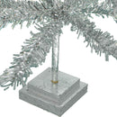 28in Vintage Silver Tinsel Christmas Tree