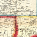 Vintage Map of Saratoga County, New York 1856