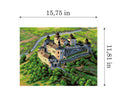 Gobelin canvas for halfstitch without yarn Red Hill Castle 2912J
