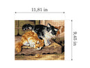 Needlepoint canvas for halfstitch without yarn Alfred Brunel de Neuville - Surprise 2913H