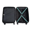 20" Carry on Luggage Lightweight Suitcase, Spinner Wheels, Green