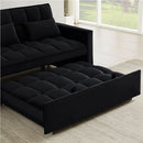 Velvet Sofa Bed With Adjustable Sleeper For Small Spaces
