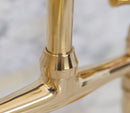 Unlacquered Brass Curved Legs kitchen Faucet