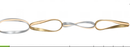 Prague Horizontal Chandelier // Gold and Chrome