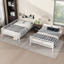 Metal Full over Full Bunk Bed for Teens and Adults,Space-Saving/Noise Reduced/No Box Spring Needed,White