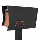 Retrobox-2.0  in TEXTURED MATT JET BLACK - Modern Mailbox