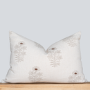 Ella Floral Block Printed Pillow Cover | Lumbar