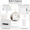 Bathroom Vanity With Sink, Soft-Close Doors, Double-Layer Shelf And 3 Drawers