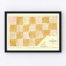 Vintage Map of Crawford County, Pennsylvania 1839