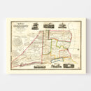 Vintage Map of Union County, Pennsylvania 1856