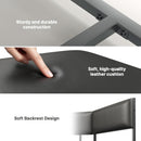 Corner Dining Table Set Space Saving Graphite Grey 4To6