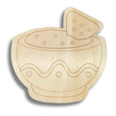 Unfinished Wood Etched Chips and Salsa Shape | Paint By Line Crafts | up to 30" DIY