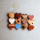 Imperfect Wooden Hearts