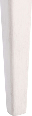 Coastal White And Natural Rattan Dining Chair Set Of 2
