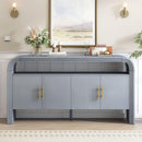 U_STYLE Elegant Console Table with Treated Fir Veneer,Suitable For Entryway, Hallway, Living Room, Foyer, Corridor