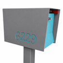 UptownBox-2.0 in TEXTURED GRAY METALLIC - Modern Mailbox