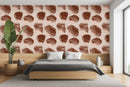 Voguish Brown Pattern Wallpaper Tasteful