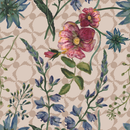 Voguish Beige Floral Wallpaper Fashionable