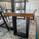 Metal U Leg style dining table