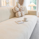 Modern Slipcovers Geometric Textured Stretchable Sofa Cover for Couch with Chaise
