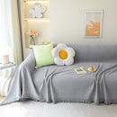 Chenille Large Throw Couch Cover Blanket with Water-Resistant for Futon, Loveseat, and L-Shaped Sofa