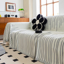 Boho Striped Jacquard Throw Sofa Slipcover Chenille Sofa Throws for Couches for Pets Kids Home Decor