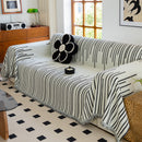 Boho Striped Jacquard Throw Sofa Slipcover Chenille Sofa Throws for Couches for Pets Kids Home Decor