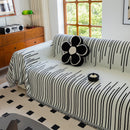 Boho Striped Jacquard Throw Sofa Slipcover Chenille Sofa Throws for Couches for Pets Kids Home Decor