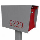 UptownBox-2.0 in TEXTURED GRAY METALLIC - Modern Mailbox