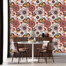 Mandala and Flowers Wallpaper