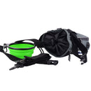 Treat Bag, Poop Bag Holder, and Handy Collapsible Water Bowl