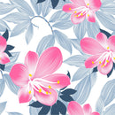 Modish Pink Leaves Wallpaper