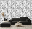 Black and White Tulips Wallpaper